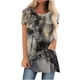thumbnail image 2 of Pntutb Moda Mujer Verano Cuello Redondo Manga Corta Estampado Casual Camiseta Blusa Pntutb Pntutb-5233, 2 of 5