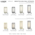 thumbnail image 2 of 50860-04 Livex Lighting Meridian - 1 Light Wall Sconce in Modern Style - 6 Inches wide by 11 Inches high-Black Finish, 2 of 19