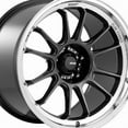 thumbnail image 2 of 1 Konig 17x8 5X4.50 +35 47MC Hypergram Metallic Carbon Machined Lip Wheel Rim, 2 of 3