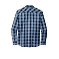 thumbnail image 5 of Port Authority W670 Everyday Plaid Shirt, True Navy, 3XL, 5 of 5