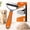 orange, variant on Tiktrove Pet Groomer, Pet Pro Double-Sided Pet Grooming Rake, Dematting & Deshedding Tool for Dogs & Cats, Undercoat Rake with Stainless Steel Teeth for Long, Thick & Double Coats