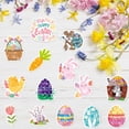 thumbnail image 4 of CoreLiving Easter Stickers Bulk 50PCS Cute Bunny Vinyl Egg Decorations for Easter Basket Stuffers Party Favors DIY Craft Supplies Durable Reusable Easter Egg Fillers, 4 of 8