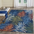 thumbnail image 2 of Liora Manne Tivoli La Palma Indoor Area Rug 100% Wool Navy Multicolor 5x8, 2 of 5
