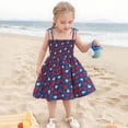 thumbnail image 3 of Toddler Little Girls Sleeveless Boho Dresses Spaghetti Strap Sun Dress Size 1-8T, 3 of 4