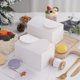 thumbnail image 4 of Ounissouiy Caja de embalaje Estuche de almacenamiento Titular de regalo Contenedor de pastel A prueba de polvo Accesorios para el hogar Cocina y Comedor Amarillo, 4 of 6