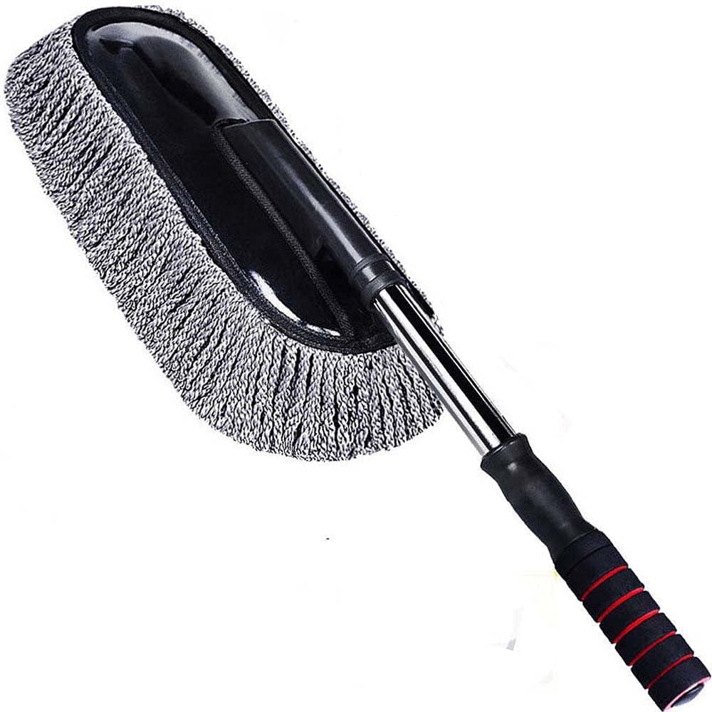 Exterior Interior Vehicle Microfiber Duster Kit Car Home Cleaning Brush 2pc 