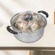 thumbnail image 4 of WORGEOUS Pot de sopa de acero de acero inoxidable 1pc olla multifuncional práctica de olla caliente con tapa de vidrio, 4 of 8