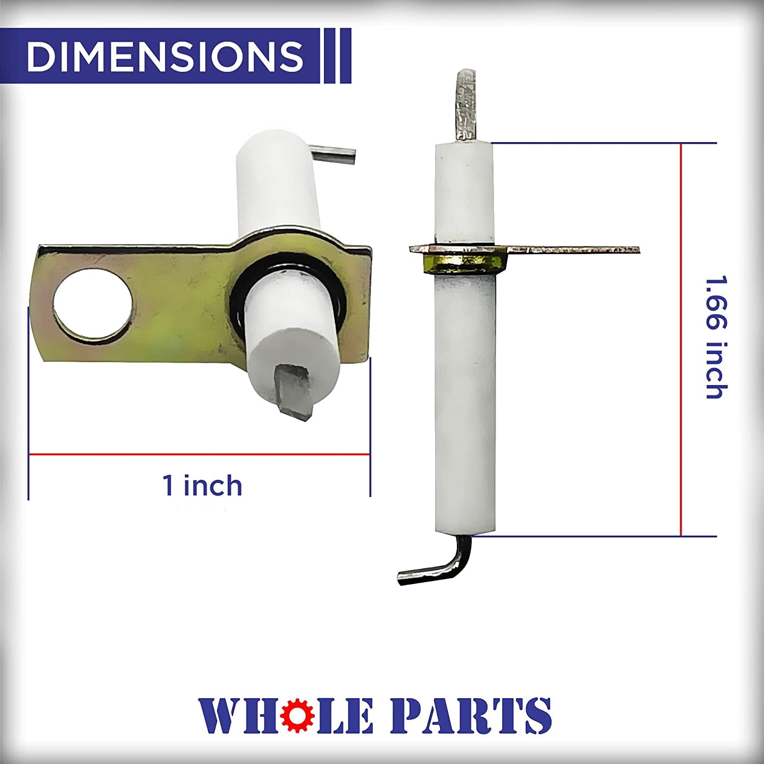 Whole Parts PB040122 IR Burner Ignitor - Replacement and Compatible with Some Viking Ranges