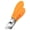 Orange, variant on Orange Stainless Steel Slanted Nail Clipper With Wide Opening Anti Splash