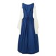 thumbnail image 4 of Womens Halloween Costumes 2024 Cosplay Gothic Dresses Women's Solid Color Dress Belted Waist Square Collar Two-piece Cos Dress, 4 of 6