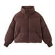 thumbnail image 1 of Chaqueta de algodón corta y gruesa para mujer, chaqueta de algodón holgada pequeña e informal para invierno, 1 of 6