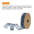 thumbnail image 5 of 1 Inch 20 Yard Star Organza Sheer Ribbon Sparkly Snow Yarn Ribbon Blue for Gift Wrapping Cake Box Bow, 5 of 6