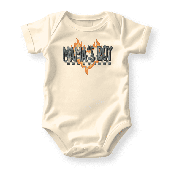 Mama's Boy Baby Bodysuit, Newborn Outfit, Baby Clothes, Gift for Children 3-6m Natural
