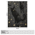 thumbnail image 4 of COMIO Cute Black Cats Blanket Gifts for Cat Lovers Girl, Halloween Throw Stars Plush Moon Blankets for Girls Women Lightweight Flannel Christmas Bedding for Chair Couch Bed Gift for Kids, 4 of 6