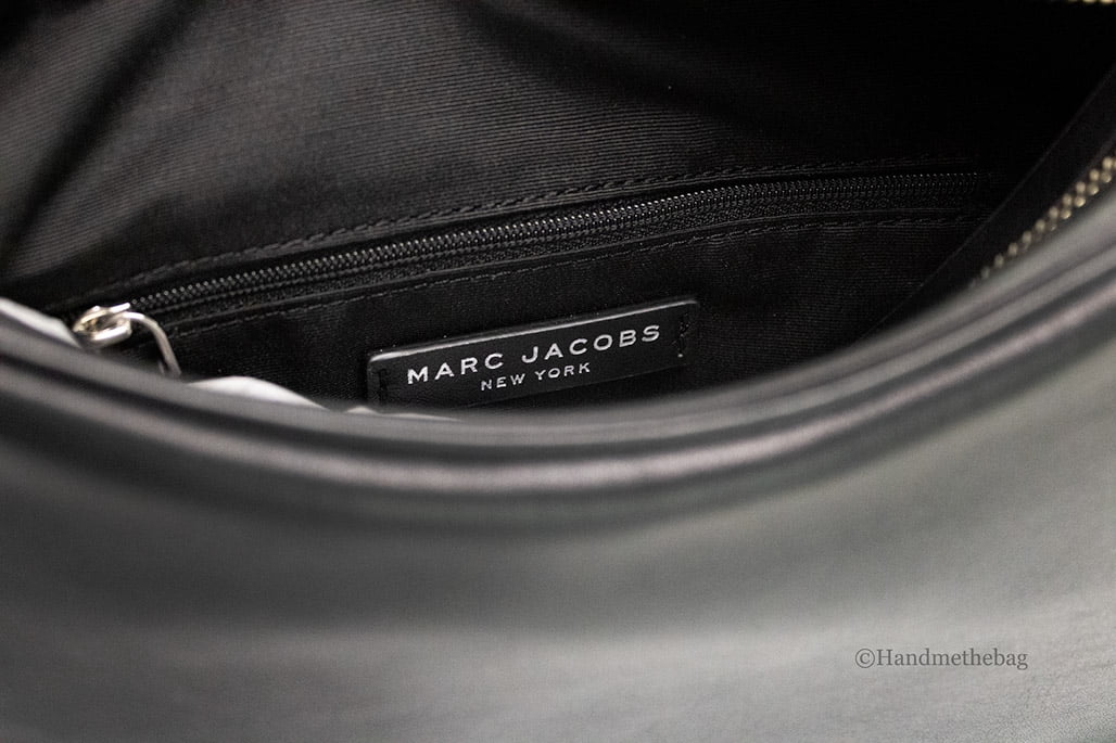 Marc Jacobs Marc Jacobs Tempo Small Black Smooth Leather Hobo Convertible Shoulder Bag Women's Purse