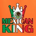 thumbnail image 5 of Wild Bobby Mexican King Latin Pride Unisex Crewneck Graphic Sweatshirt, Orange, 3X-Large, 5 of 5