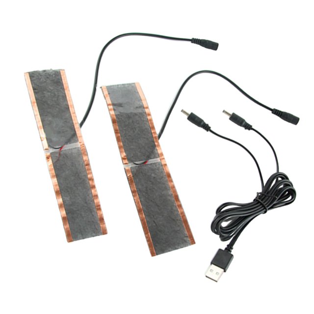 Greeniant 2 uds 2-12V almohadilla de calefacción de fibra de carbono calentador de manos USB película de calefacción eléctrica invierno Type3 NO3