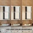 thumbnail image 5 of ANGELES HOME 48" X 30" LED Mirrored Medicine Cabinet, Medicine Cabinets with Lights for Bathroom, Recessed or Surface Mount, Led Medicine Cabinet with Outlets & USB, Defogger, Dimmer, Two Open Doors, 5 of 12