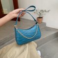 thumbnail image 4 of Vintage mujer PU cocodrilo patrón axila bolsa cadena Hobos bolso (azul) Tmvgtek Para estrenar, 4 of 8