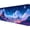 Fantasy Landscape, variant on Neon City Desk Pad Mouse Pad 31.5 x 11.8 Inch Modernist Night Fantasy Large Gaming Mouse Mat with Stitched Edges,Non-Slip Waterproof Rubber Base Mous Mat Office Computer Keyboard Laptop Home