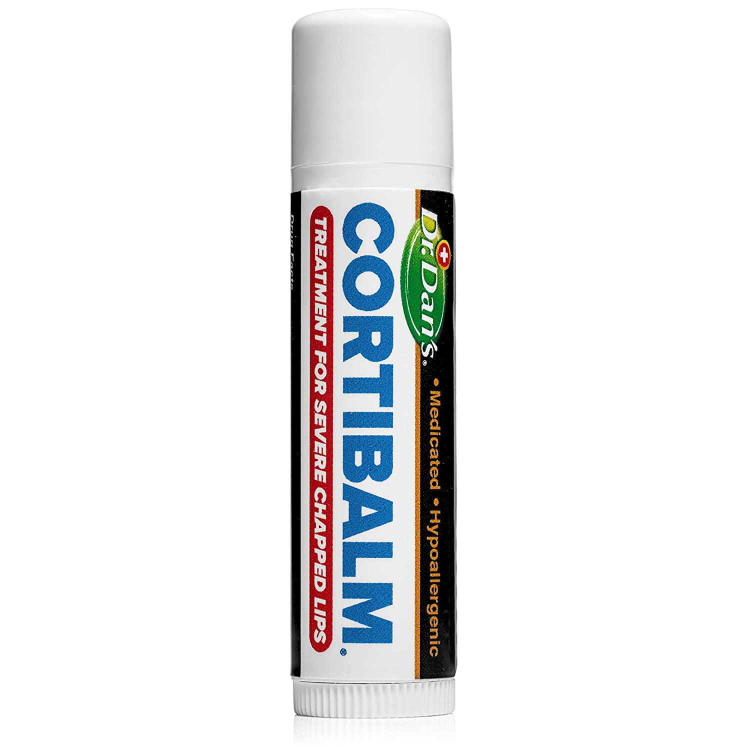 Dr. Dan's CortiBalm Medicated Lip Balm with 1% Hydrocortisone for Dry, Chapped Lips, 0.25 oz, 6 Count