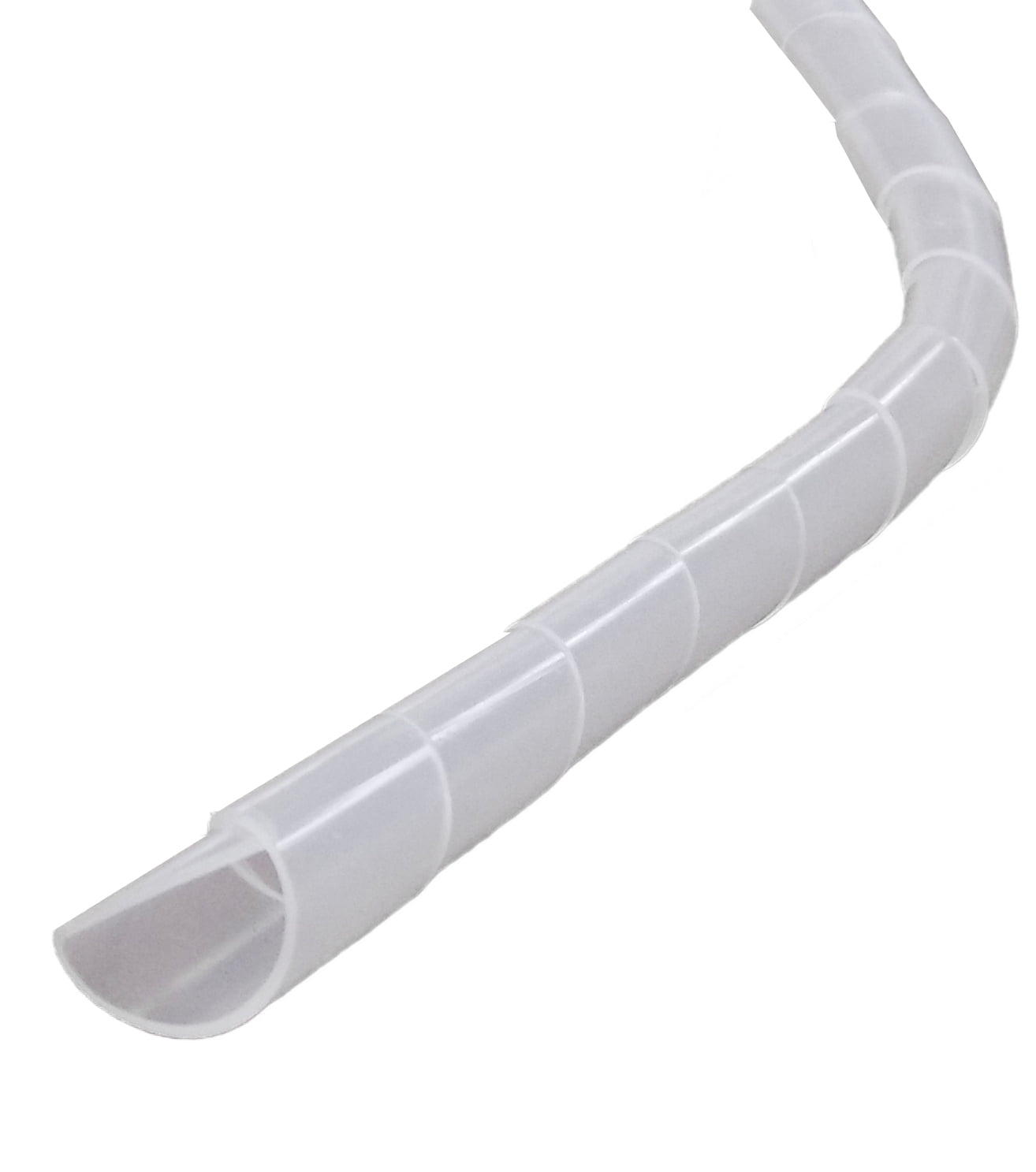 1/4" Polyethylene Spiral Wrap Tubing 10 Feet Length Color Clear