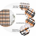 thumbnail image 6 of Orange Black Plaid Waterproof Fabric Shower Curtain,Farmhouse Orange Black Checkered Waterproof Fabric Shower Curtain for Bathroom Curtains Bathtubs Hotel Shower Curtains with 12 Hooks Long 72x78in, 6 of 8