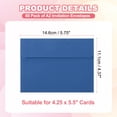 thumbnail image 2 of Uxcell 60ack A2 Envelopes, Self Seal Blue Invitation Envelopes for Postcard Wedding Cards, 2 of 6