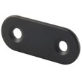 thumbnail image 2 of 22 piezas de soportes rectos de acero inoxidable, placa de unión negra con tornillos, conector de soporte plano., 2 of 5