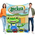 thumbnail image 1 of El Garaje de Gecko anti-pilling, suave, ligera, esponjosa y acogedora de lujo para hogar y cocina – Perfecta para niños y adultos,120X180cm, 1 of 6
