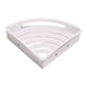 thumbnail image 4 of Estante esquinero para baño, marco de acero inoxidable resistente plateado, soporte ABS, estante esquinero para RV, 4 of 12