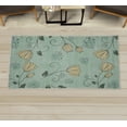 thumbnail image 1 of Floral Decorative Rug, Dutch Tulip Ottoman Flowers with Leaves Natural Ornaments of the World with Dots, Quality Carpet for Bedroom Dorm and Living Room, 6 Sizes, Almond Green, by Ambesonne, 1 of 1