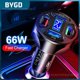 thumbnail image 1 of Universal Car Charger Adapter Multifunctional Car Charger Supports Fast Charging 66w 4usb Digital Display Car ChargerblackRussian Federation He Qiyong unisex, 1 of 1