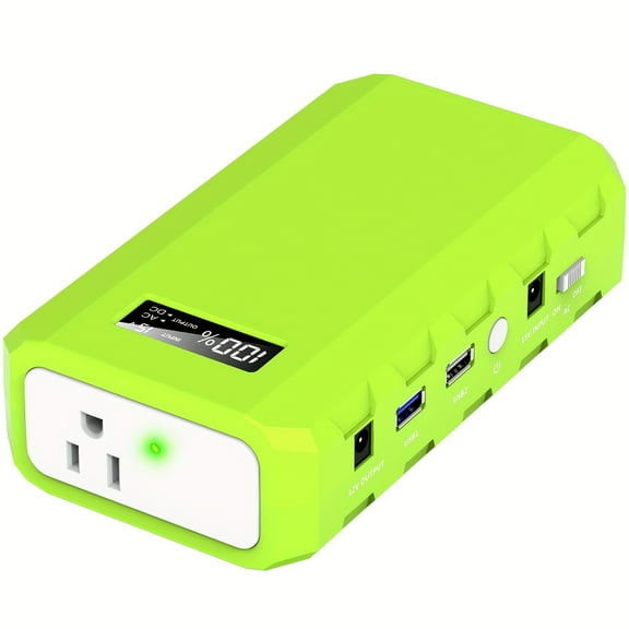 88.8Wh Solar Power Station - 24000mAh Battery w/ AC Outlets & LED Lights - Portable for Camping/Emergencies - Durable ABS Design