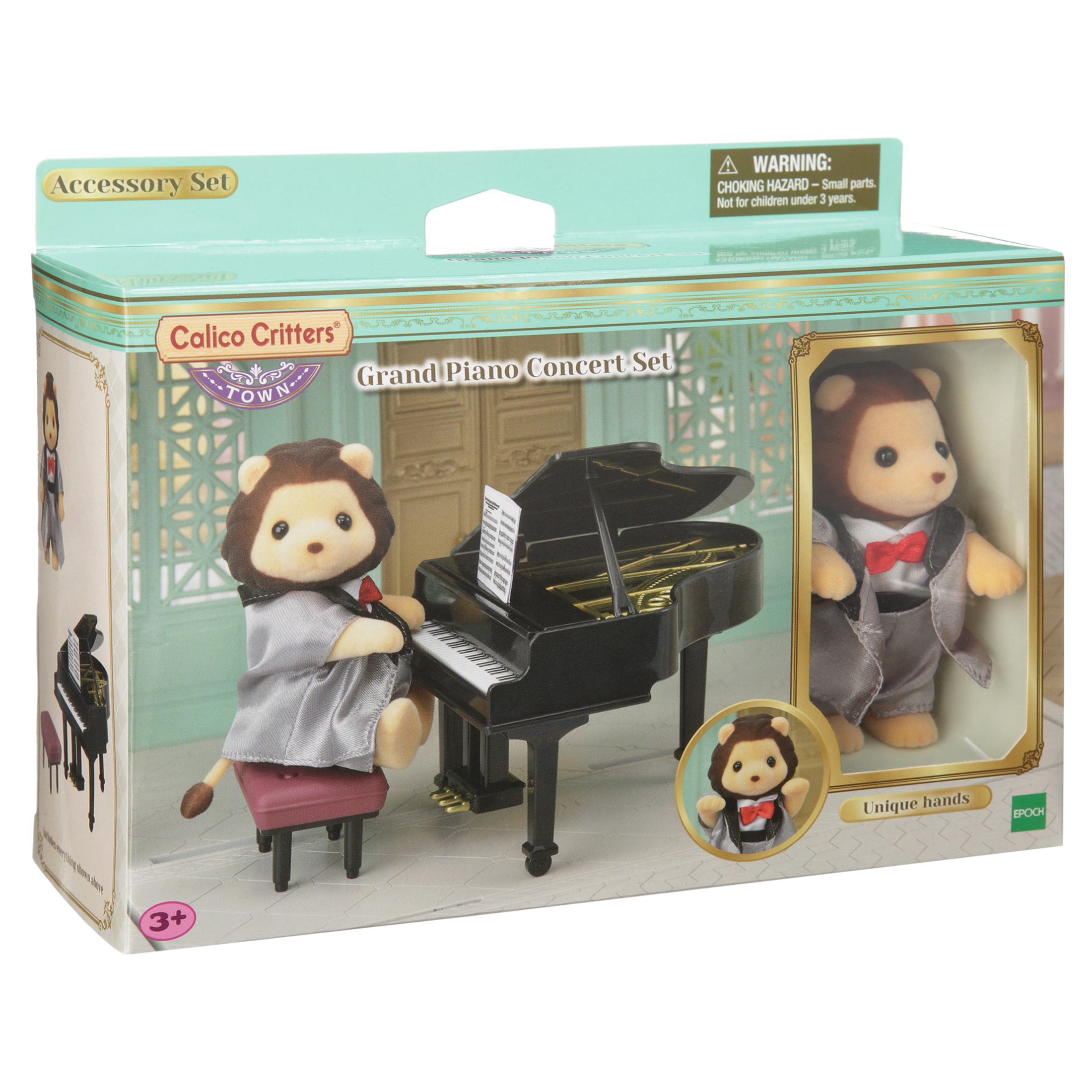 calico critters grand piano concert set
