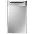 thumbnail image 4 of Simplehuman 48 Liter / 12.7 Gallon Touch-Bar Kitchen Dual Compartment Trash Can Recycler, Brushed Stainless Steel, 4 of 5