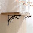 thumbnail image 4 of 10Pcs Wall Mounted L Shaped Angle Bracket Multifuntional Brace Shelf Brackets Decorative Shelf Brackets Wall Brackets S, 4 of 7