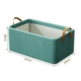 thumbnail image 3 of Fiudx Caja de Almacenamiento Plegable, Diseño de Acero Catiónico Duradero, Cesta de Cuerda Transpirable, Gran Capacidad para Ropa, Armario para Sala de Estar y Dormitorio, Organiza Artículos Esencial, 3 of 6