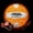 Orange /White Cracks, variant on Wave Runner LED Light-Up Volleyball - Glow in The Dark, 10.35 in, Waterproof, Pump & Batteries Included, Great for Teens, Adults & Night Beach Games