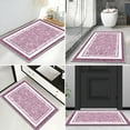 thumbnail image 6 of TECHVIDA Bathroom Rugs,Non-Slip Ultra Soft Bath Mat,Soft Absorbent Bathroom Rug,Machine Washable,(18"x26", Pink), 6 of 9