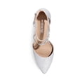 thumbnail image 3 of Zapatos de Tacón para Mujer DREAM PAIRS con Correa en el Tobillo y Punta en Plata, 3 of 8