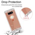 thumbnail image 5 of SOATUTO Glitter Case for Samsung S10e Mirror Case with Ring Holder Kickstand for Girls Women Bling Shining Rhinestone Diamond Luxury Fashion Makeup Case for Samsung Galaxy S10e - Rose Gold, 5 of 6
