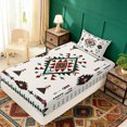 thumbnail image 4 of Erosebridal Hippie Aztec Twin Sheet Sets, Minimalist Geometric Bedding, 3 Pieces 1 Flat Sheet, 1 Fitted Sheet and 1 Pillowcase, 4 of 5