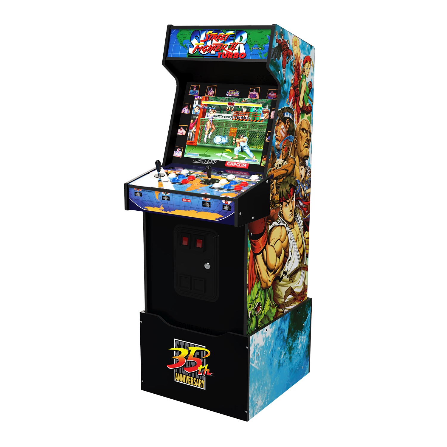 Capcom Legacy 35th Anniversary Arcade Game14-n-1 Shinku Hadoken Edition, Arcade1Up - image 2 of 8