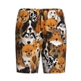 thumbnail image 4 of Easygdp Dogs Different Breeds Men's Short Pajama Pants, Sleep Shorts, Household Pants, Casual Pants with Pockets - 4X-Large, 4 of 9
