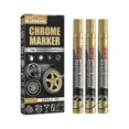 thumbnail image 1 of Waterproof High Gloss Liquid Chrome Marker Diy Car Motorcycle Chrome Mirror Finish Paint Pen Car Repair Tire Graffitiz, 1 of 5
