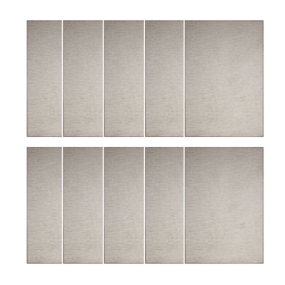 Furnish My Place Abstract Contemporary Stripes Modern Plush Two Tone High Low Pattern Rug, Abstract Area Rug, Pet-Friendly Carpet, Made in USA - Easy Fit Beige, 1.5' x 2.25' Rectangle - Set of 3