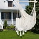 Hammock Chaise Suspendue Robe Swing Siège de Chaise avec 2 Coussins et Kits de Quincaillerie, 265 Lbs Capacité – image 3 sur 6