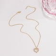 thumbnail image 4 of Collares con colgante de perlas en forma de corazón calado a la moda para mujer, gargantilla de cadena de clavícula, collar para niña TUNC  Sencillez, 4 of 5