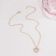 thumbnail image 4 of Collares con colgante de perlas en forma de corazón ahuecados a la moda para mujer, gargantilla de cadena de clavícula, collar para niña JM, 4 of 4